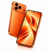 هاتف CCIT M17 Pro Max بشاشة Super LCD مقاس 7.2 بوصة بدقة Full HD، يعمل بنظام Android 15، مع كاميرا بالذكاء الاصطناعي - برتقالي