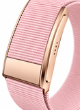 Smart Bracelet – Ultra-Light 23.8g Metal Body with Nylon Strap | 5–7 Days Battery | 1ATM Water Resistant | Steps, Sleep & Call Alerts | iOS & Android-pink