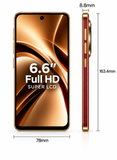CCIT Mate X7 Smartphone 5G 6.6-inch Full HD Android 16 8GB+512GB 20MP AI Camera 6000mAh - Red