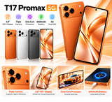CCIT T17 Pro Max 5G 6.8-inch HD+ In-Cell Android 15 16GB+1TB 6000mAh - Orange