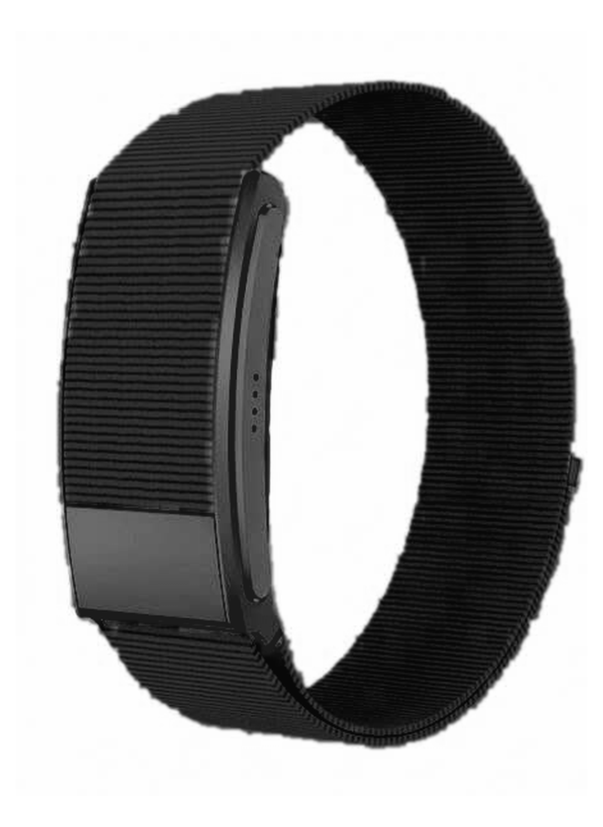 Smart Bracelet – Ultra-Light 23.8g Metal Body with Nylon Strap | 5–7 Days Battery | 1ATM Water Resistant | Steps,-Black