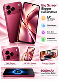 CCIT T17 Pro Max 5G 6.8-inch HD+ In-Cell Android 15 16GB+1TB 6000mAh - Red