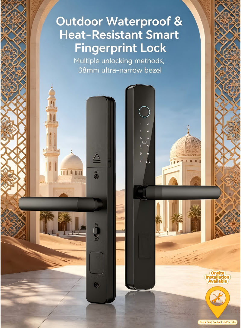 Y03 Outdoor Waterproof & Heat-Resistant Smart Fingerprint Lock