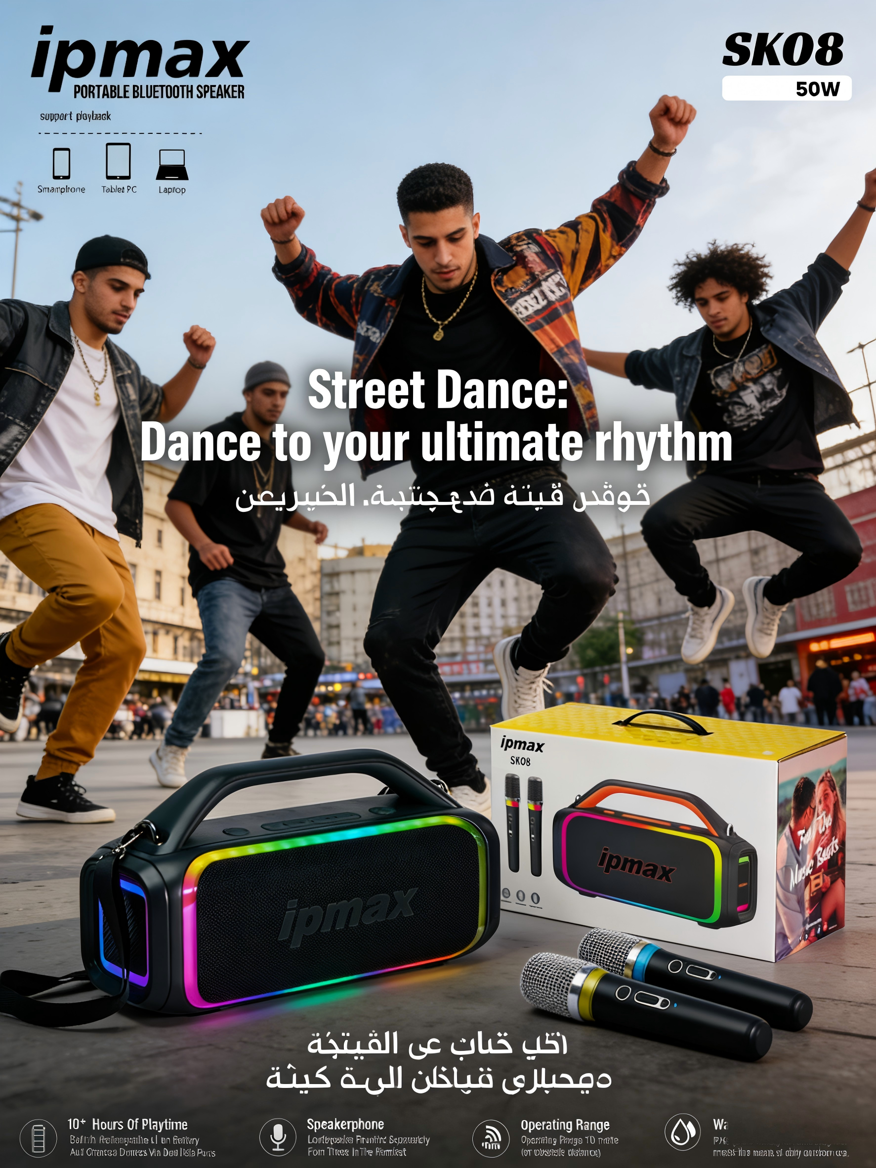 Ipmax SK08 Bluetooth speakers