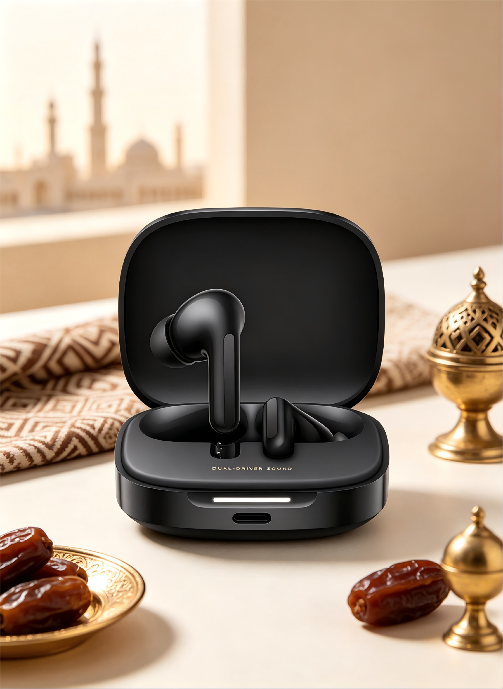 Redmi Buds 6 Wireless Bluetooth Earbuds, Active Noise Cancelling Earphones with 42H Long Battery Life