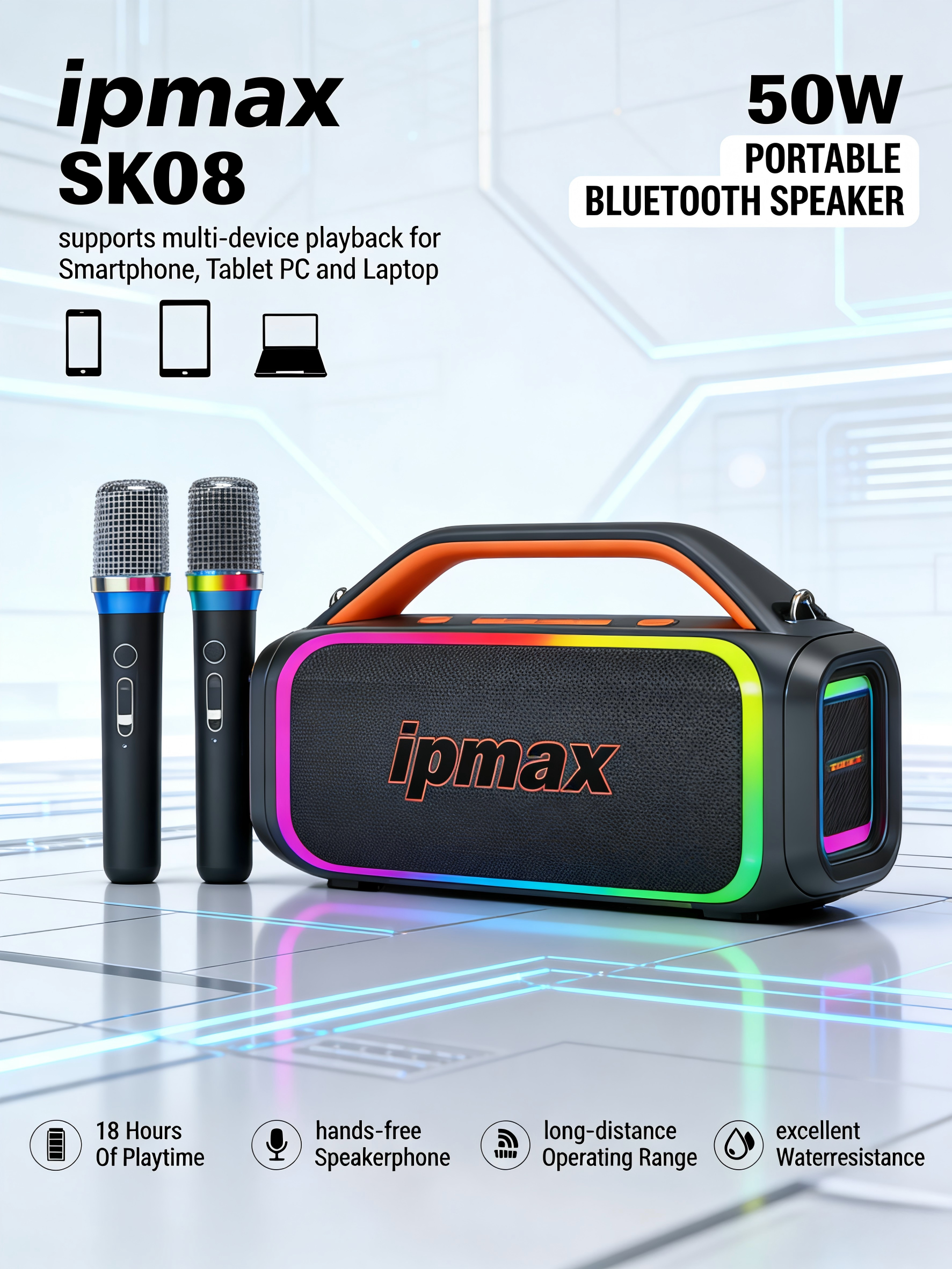 Ipmax SK08 Bluetooth speakers