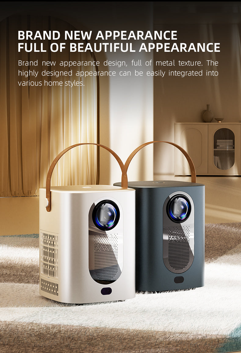 Kalobee Cross-Border HY6Smart Home Theater Projector 4K WIFI for Electric Focus Android 14 New Screen