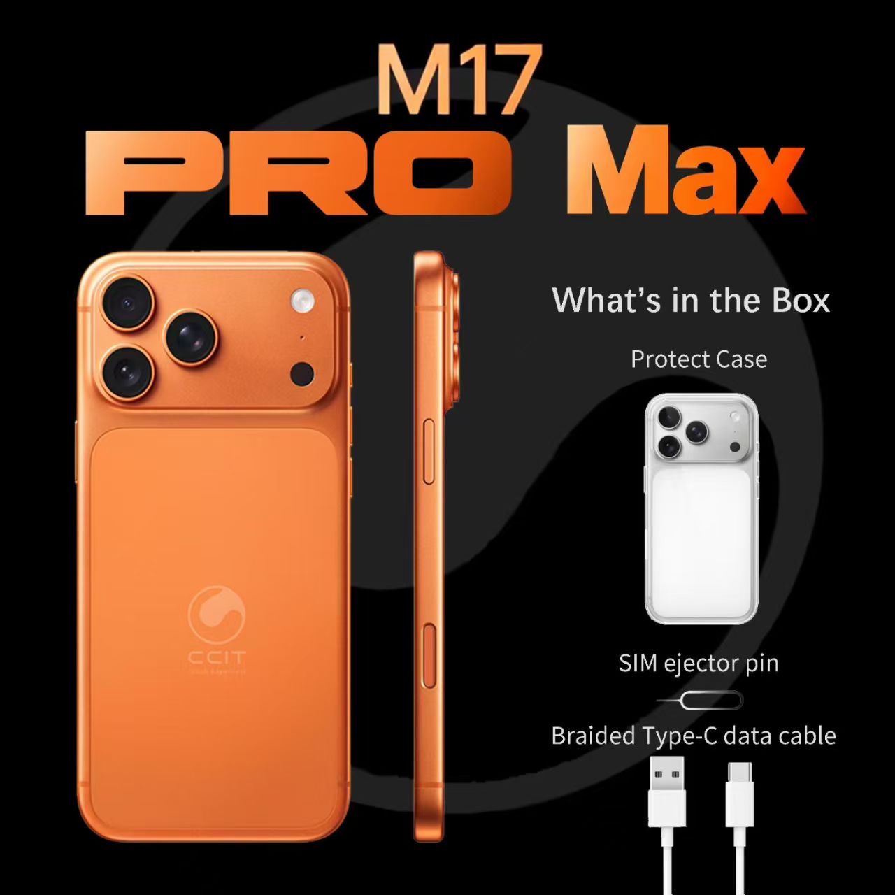 CCIT M17PROMAX  Display: 7.2"FullHD SUPER LCD Operating System: Android 15 Al Camera: Front 13MP Rear Connectivity: GPS/WIFI/BT Memory: 16GB (8+8) +512GB Unlock: Side fingerprint Battery capacity:6000mAh