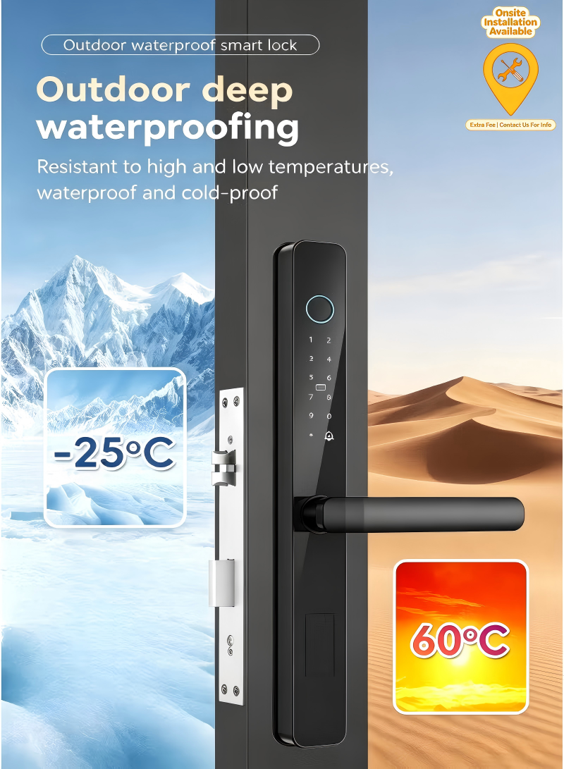 Y03 Outdoor Waterproof & Heat-Resistant Smart Fingerprint Lock