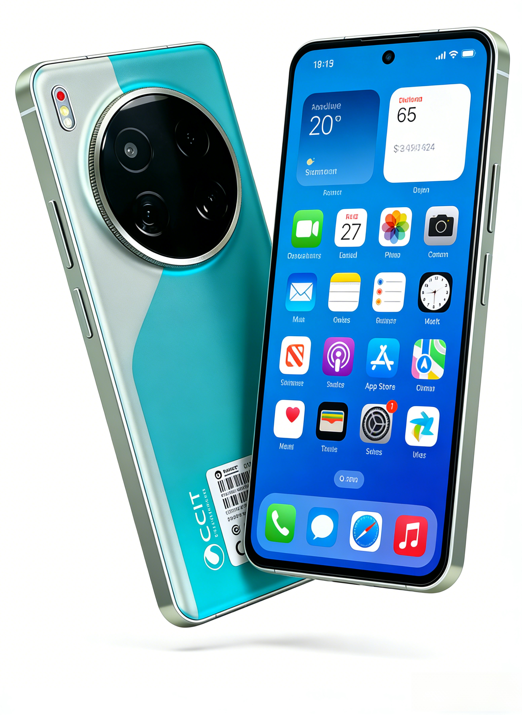 CCIT A50PLUS Smart Phone  6.8" FullHD Super LCD Al Camera: Front:8MP +Rear:21MP Android 15 Battery 6000mAh,RAM:6GB,R0M:128GB