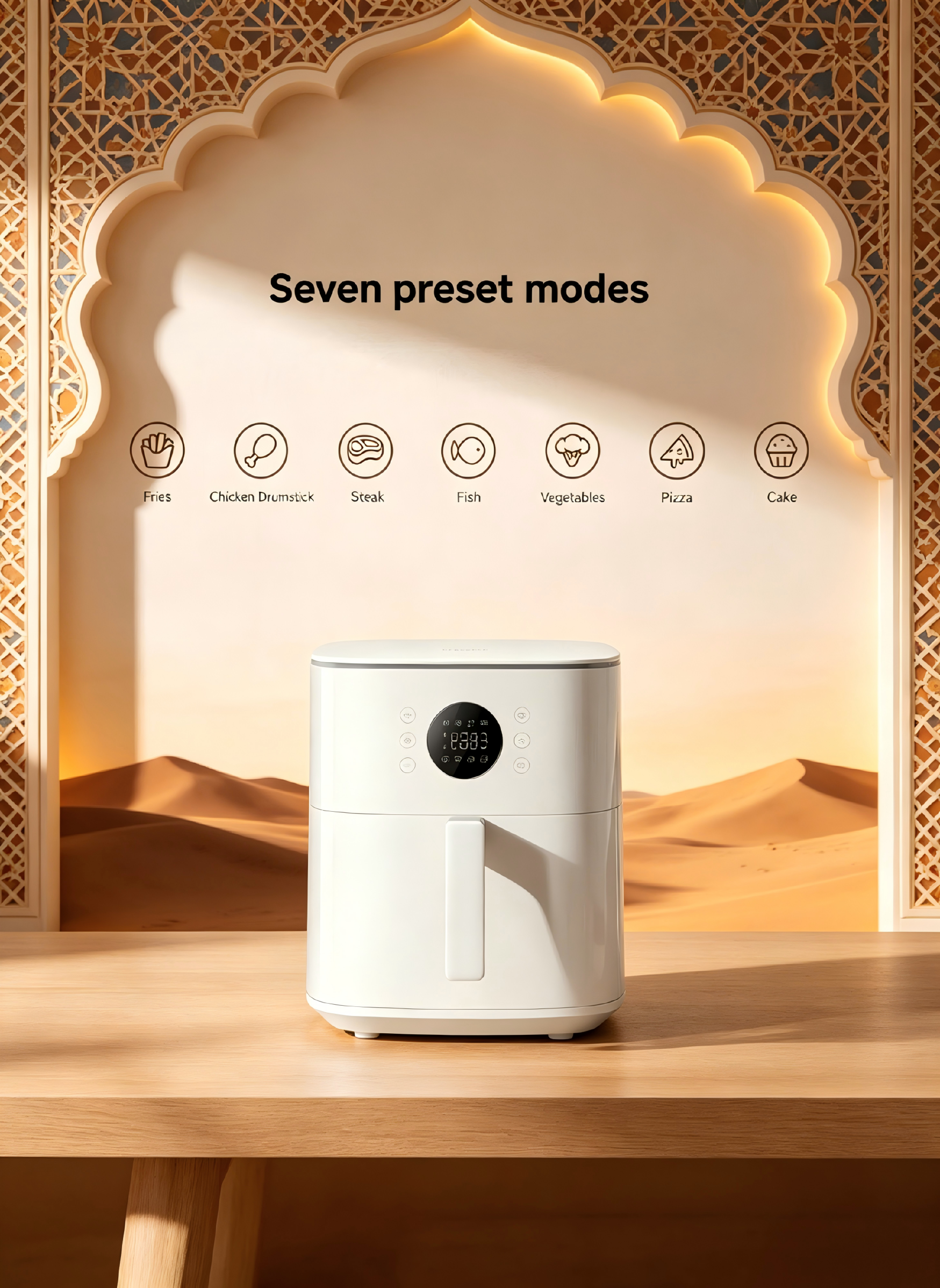 Xiaomi 6.5L Large Capacity Smart Air Fryer, Flip-Free Healthy Low-Fat Oil-Free Cooker