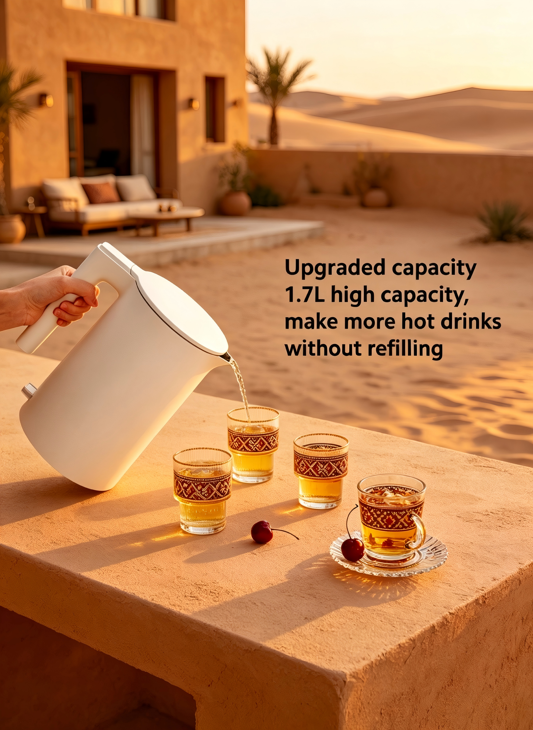 Xiaomi Electric Kettle 2, 1.7L Large Capacity Double-Layer Anti-Scald Fast Boiling Water Kettle