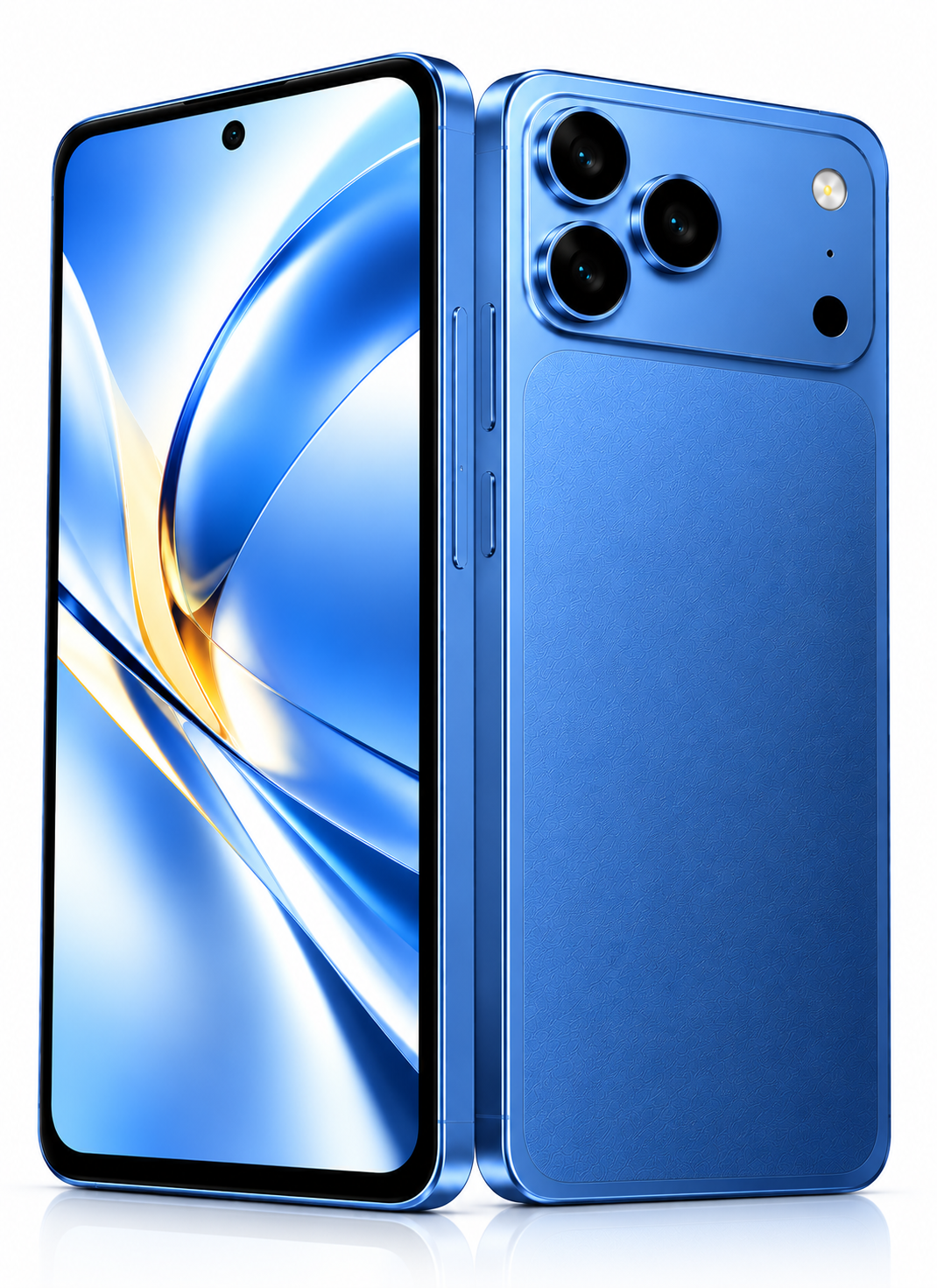 CCIT T17 Pro Max 5G شاشة HD+ مقاس 6.8 بوصة بتقنية In-Cell، نظام أندرويد 15، 16 جيجابايت + 1 تيرابايت، 6000 ملّي أمبير/ساعة - أزرق