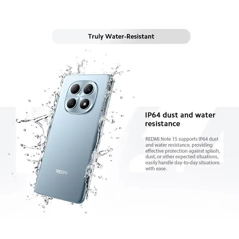 REDMI Note 15 5G 8GB+256GB Black | 6.77" 120Hz AMOLED Screen, 108MP Camera, 5520mAh Battery