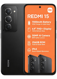 ريدمي 15 4G شاشة 6.9 بوصة 144 هرتز FHD+ 8 جيجابايت+256 جيجابايت 7000 ملّي أمبير ساعة كاميرا ثلاثية بالذكاء الاصطناعي 50 ميجابكسل سناب دراجون 6s Gen 3 IP64