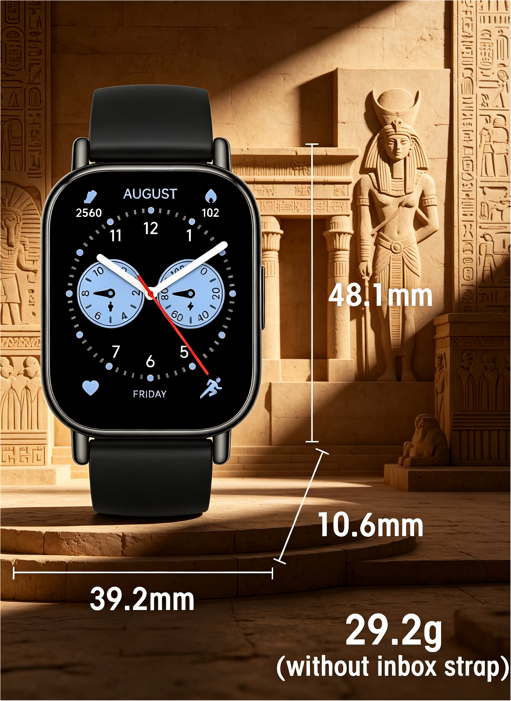 Redmi Watch 5 Lite Smart Watch, 5ATM Waterproof Fitness Tracker with Built-in GNSS, 18 Days Long Battery Life