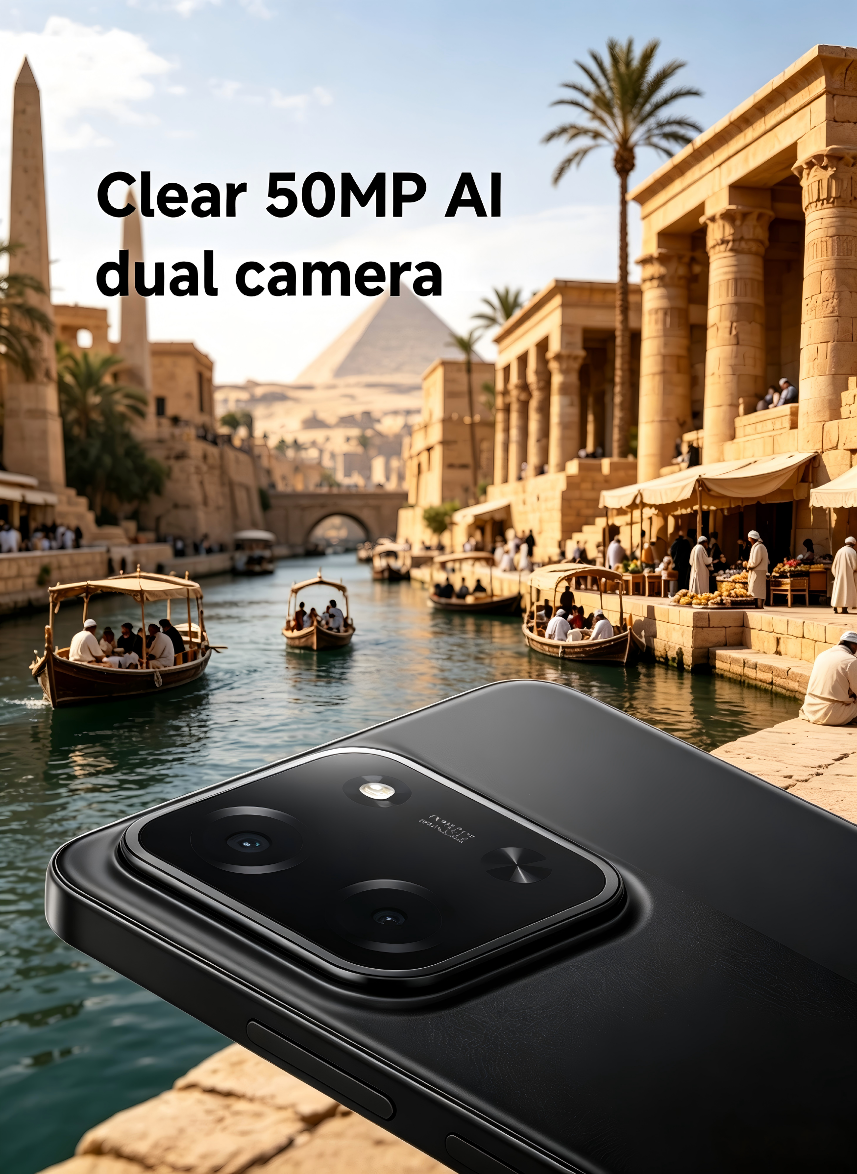POCO C85 Unlocked Smartphone 8GB+256GB Black, 6.9" 120Hz Display, 6000mAh Large Battery, 33W Fast Charging, 50MP AI Dual Camera, Slim 7.99mm Body Octa-Core Mobile Phone
