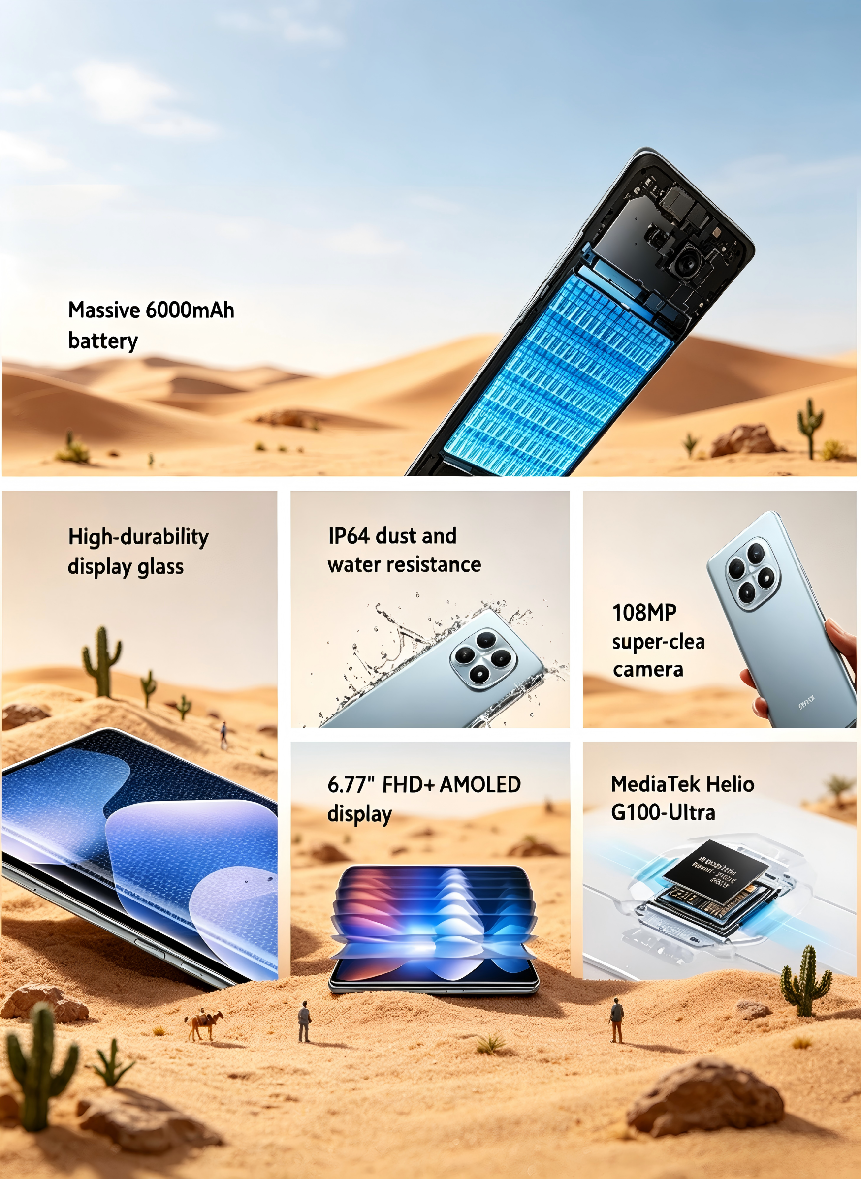 REDMI Note 15 5G 8GB+256GB Black | 6.77" 120Hz AMOLED Screen, 108MP Camera, 5520mAh Battery