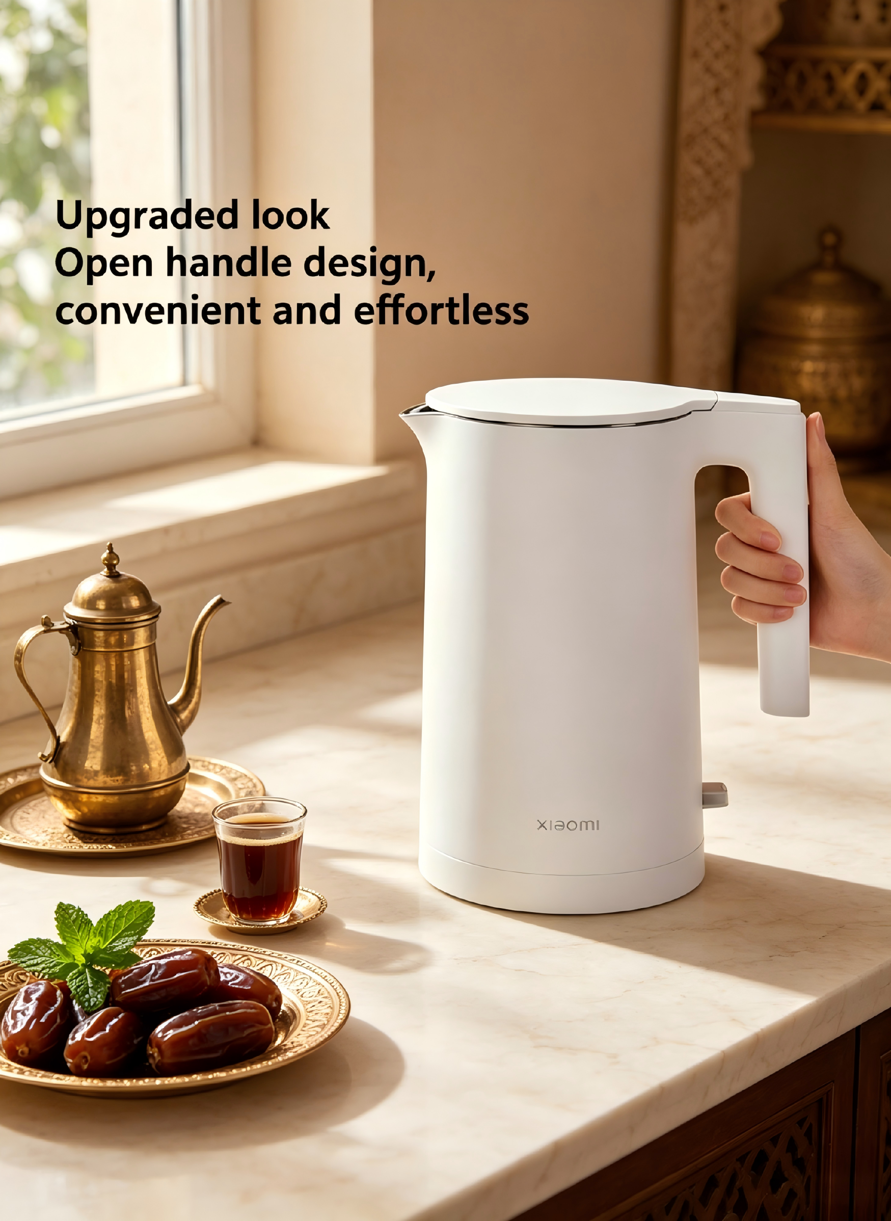 Xiaomi Electric Kettle 2, 1.7L Large Capacity Double-Layer Anti-Scald Fast Boiling Water Kettle