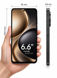 CCIT Find X9 Smartphone 5G 6.6-inch Full HD Android 16 8GB+512GB 20MP AI Camera 6000mAh - Black