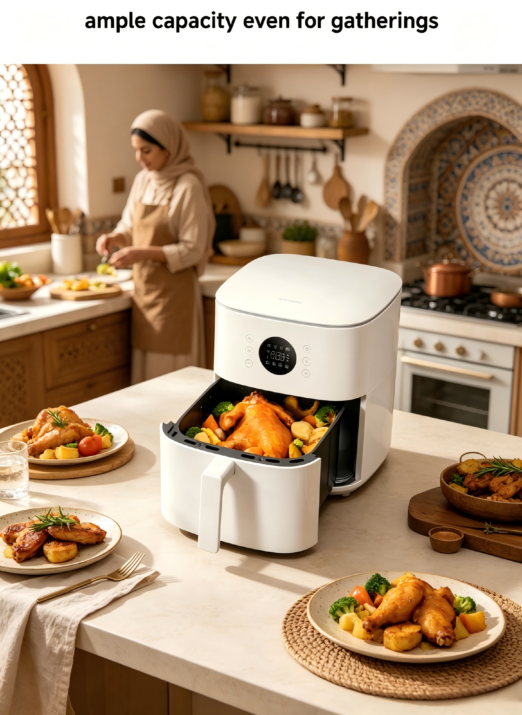 Xiaomi 6.5L Large Capacity Smart Air Fryer, Flip-Free Healthy Low-Fat Oil-Free Cooker