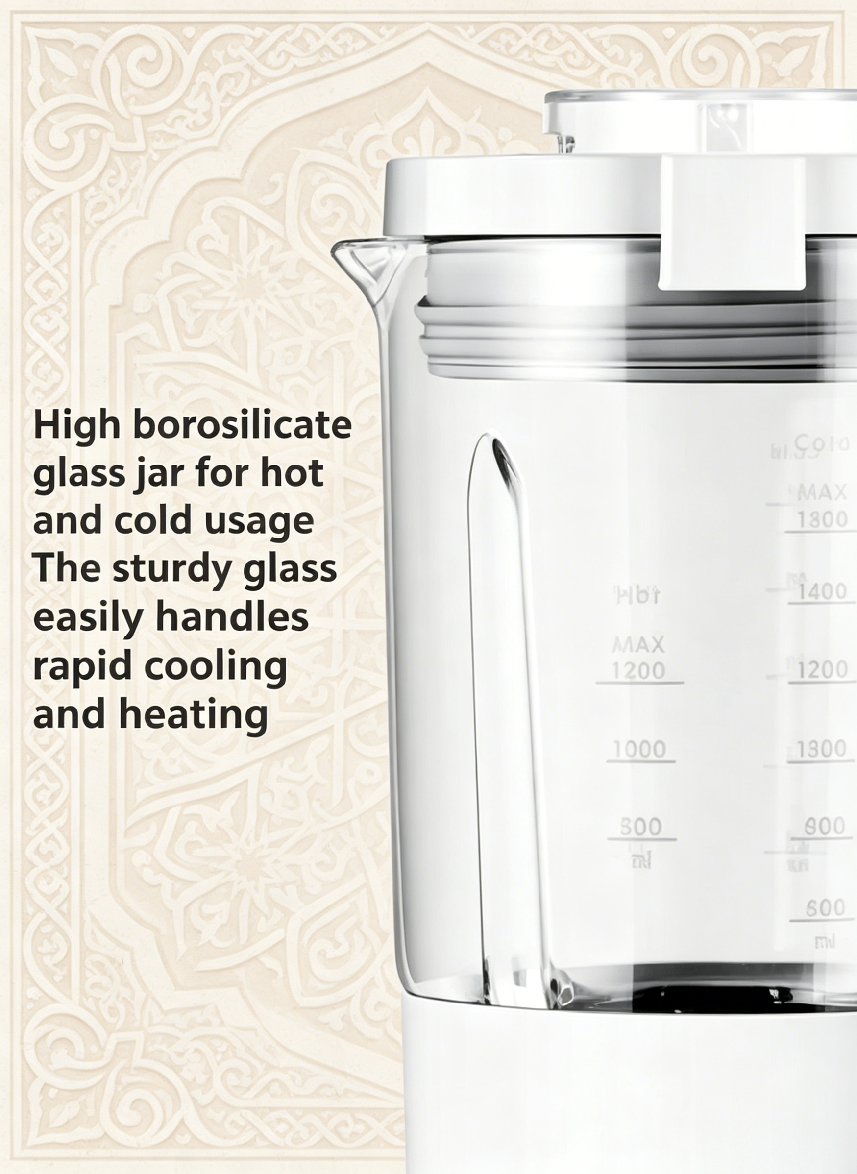 Xiaomi Smart Blender, 9 Speed Settings Hot & Cold Cooking Blender with 8 Stainless Steel Blades
