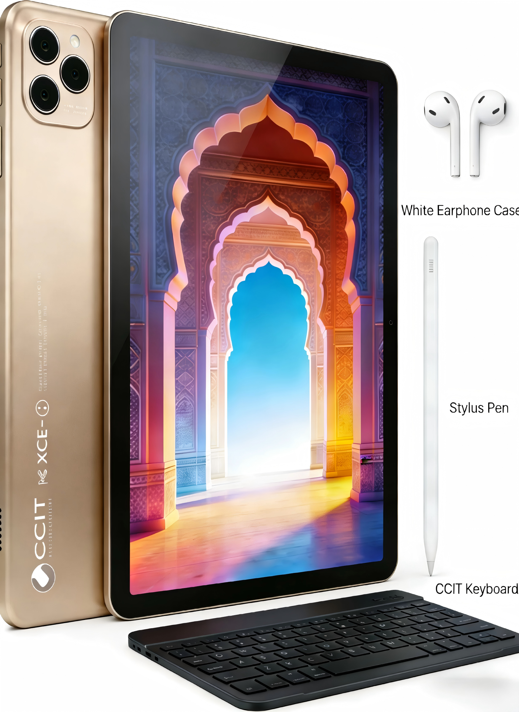 CCIT Tablet TAB 16PRO  10.1” immersive Android tablet display 16GB RAM + 1TB storage capacity 10000mAh long-lasting battery Dual SIM &amp; Wi-Fi connectivity