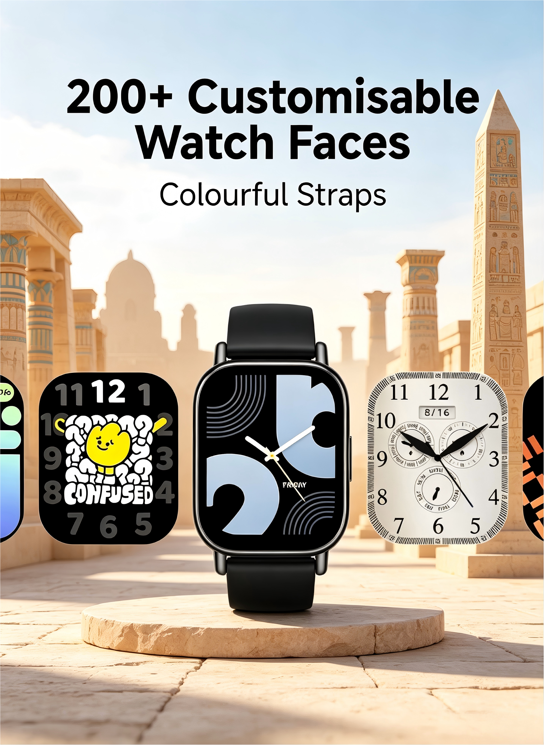 Redmi Watch 5 Lite Smart Watch, 5ATM Waterproof Fitness Tracker with Built-in GNSS, 18 Days Long Battery Life