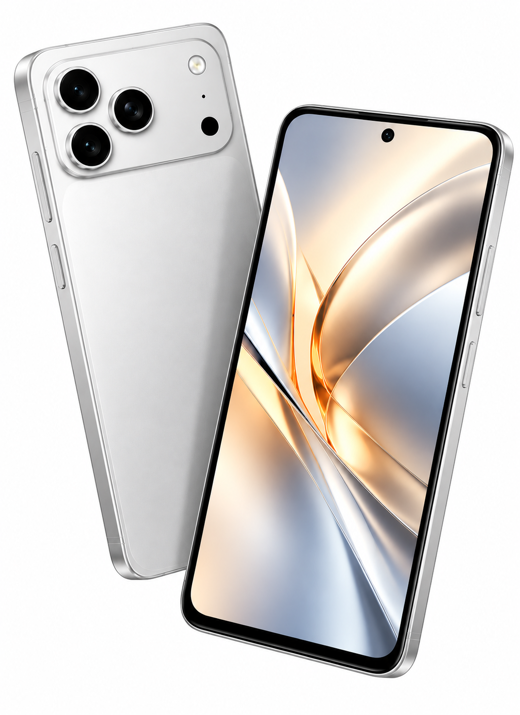 هاتف CCIT T17 برو ماكس 5G، شاشة 6.8 بوصة HD+ بتقنية In-Cell، أندرويد 15، ذاكرة 16 جيجابايت + 1 تيرابايت، بطارية 6000 مللي أمبير - أبيض