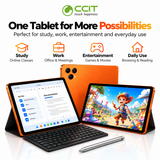 جهاز CCIT Tab 17 Pro+ اللوحي مقاس 10.1 بوصة، شاشة LCD بتقنية In-Cell IPS، سعة 16 جيجابايت + 1 تيرابايت