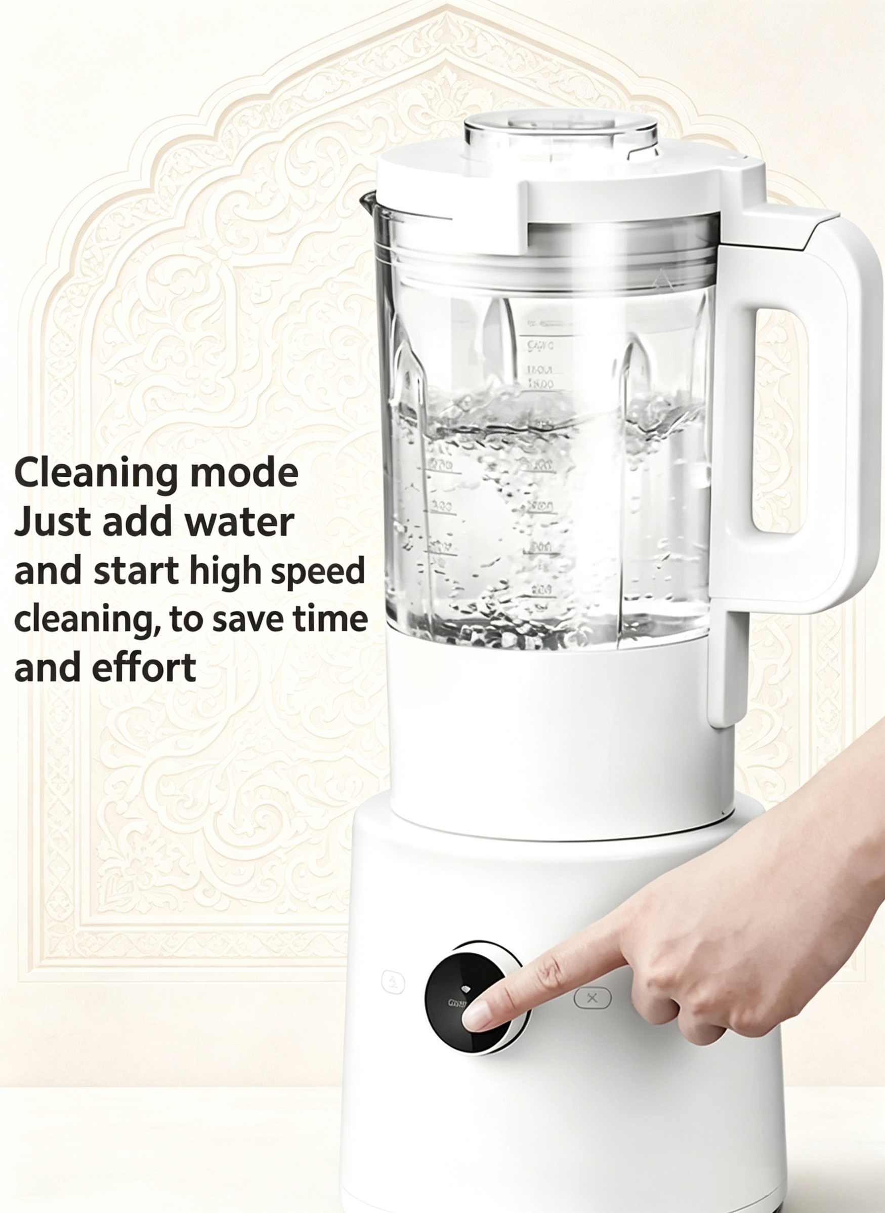 Xiaomi Smart Blender, 9 Speed Settings Hot & Cold Cooking Blender with 8 Stainless Steel Blades