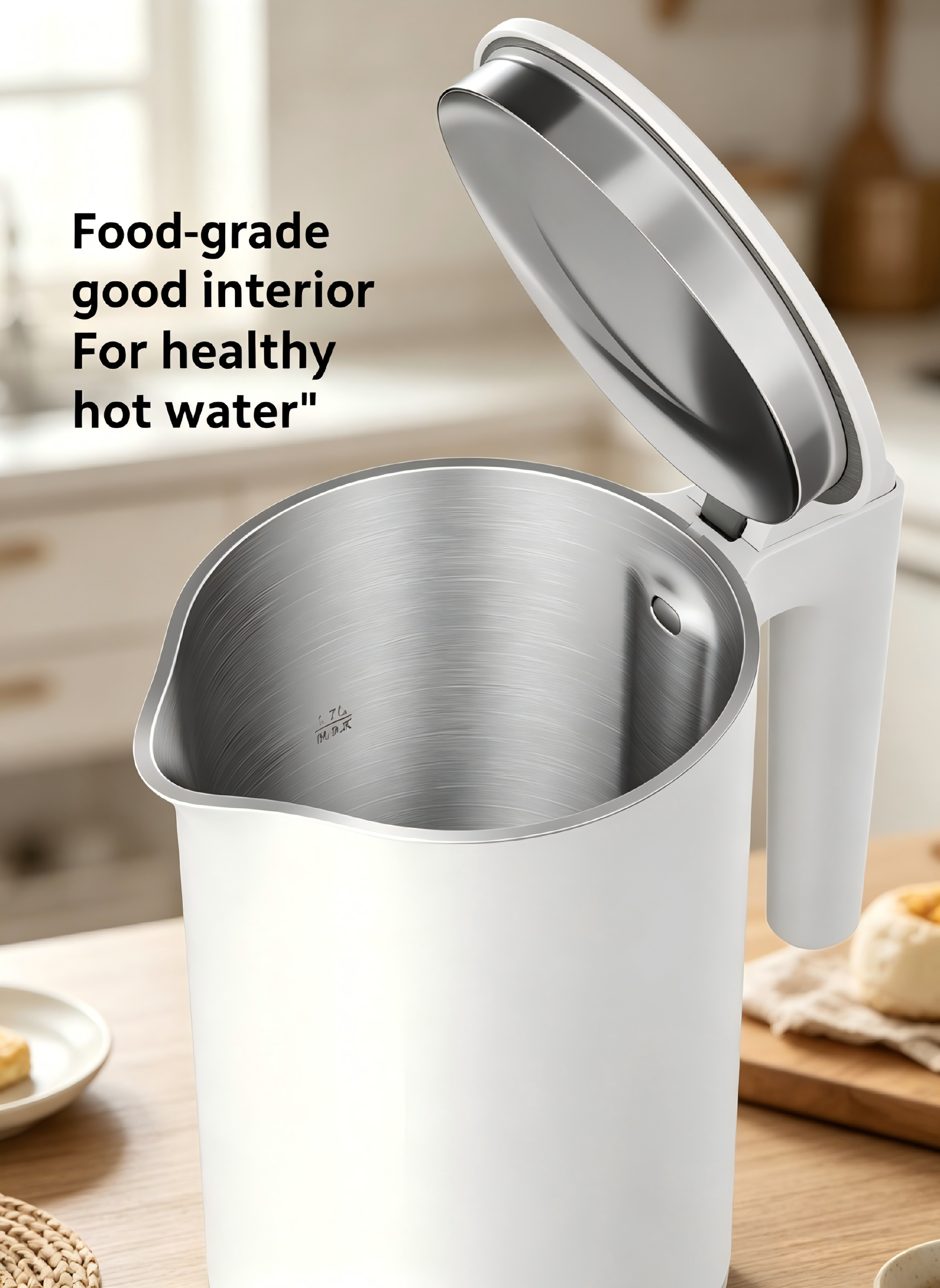 Xiaomi Electric Kettle 2, 1.7L Large Capacity Double-Layer Anti-Scald Fast Boiling Water Kettle