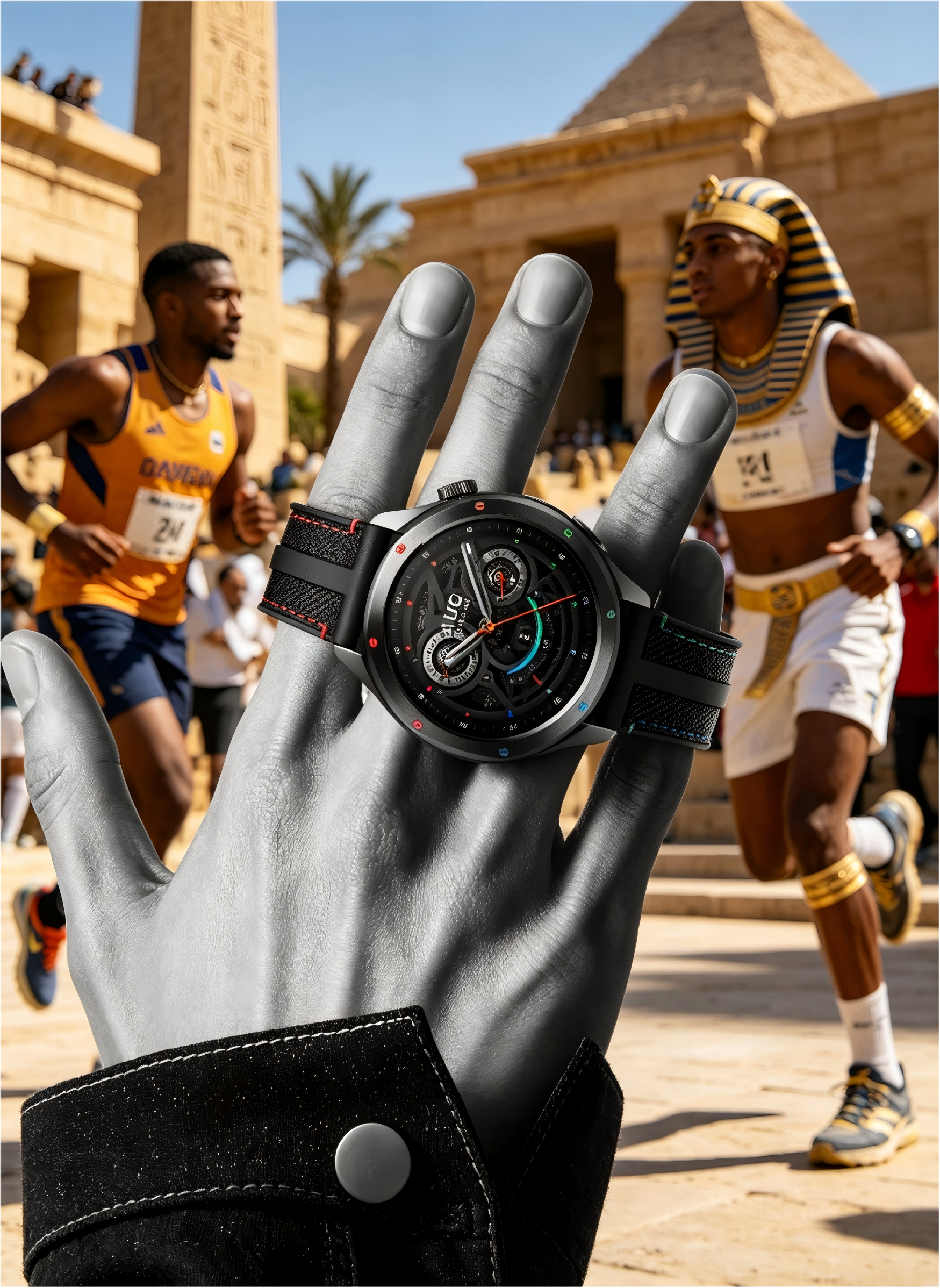 Xiaomi Watch S4 Rainbow Men's Round Smart Watch, High Precision Health Sensor, 24/7 Heart Rate & Sleep Monitor, Multi-Sport Modes Nylon Strap Fitness Smartwatch