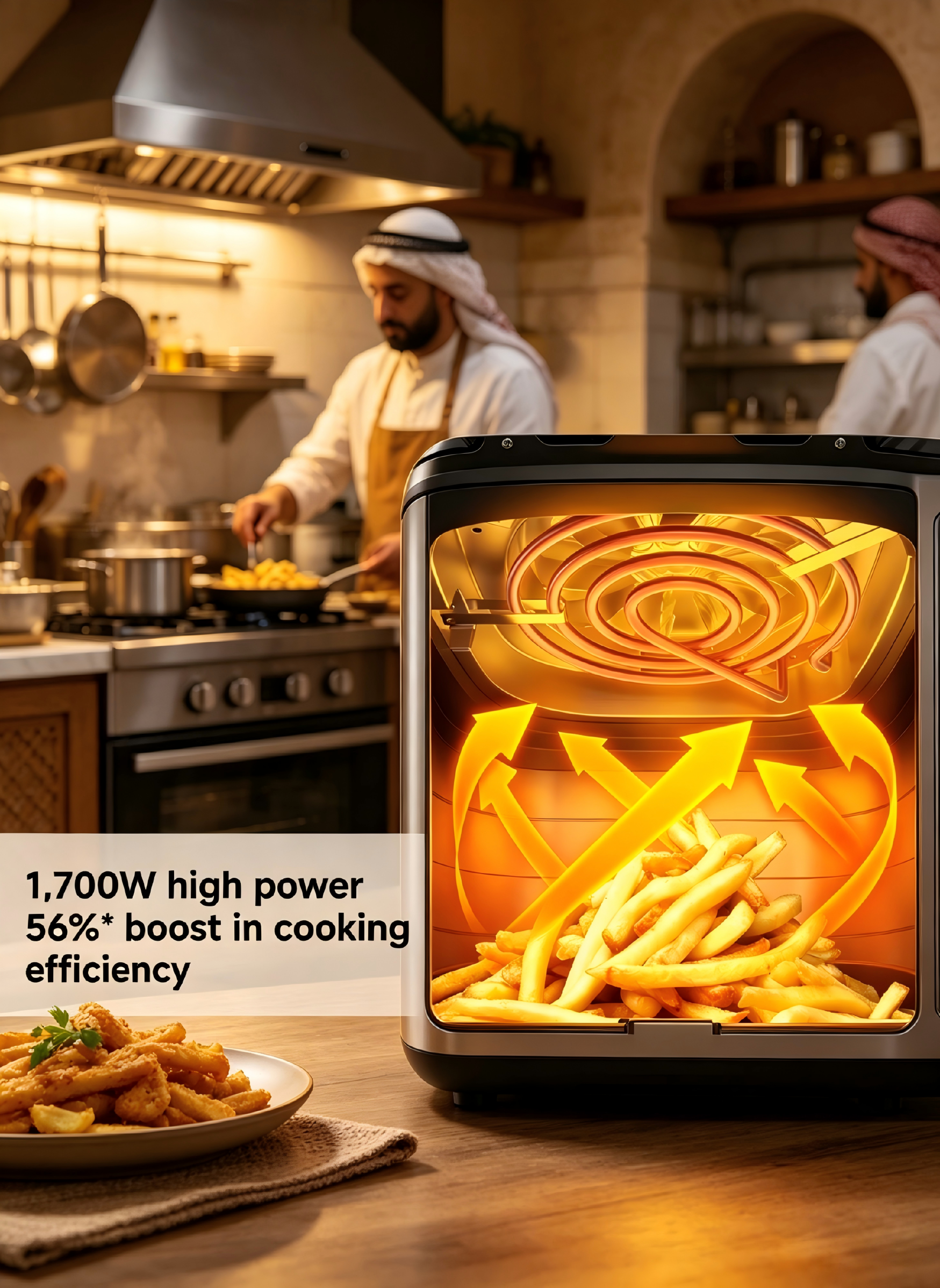 Xiaomi 6.5L Large Capacity Smart Air Fryer, Flip-Free Healthy Low-Fat Oil-Free Cooker