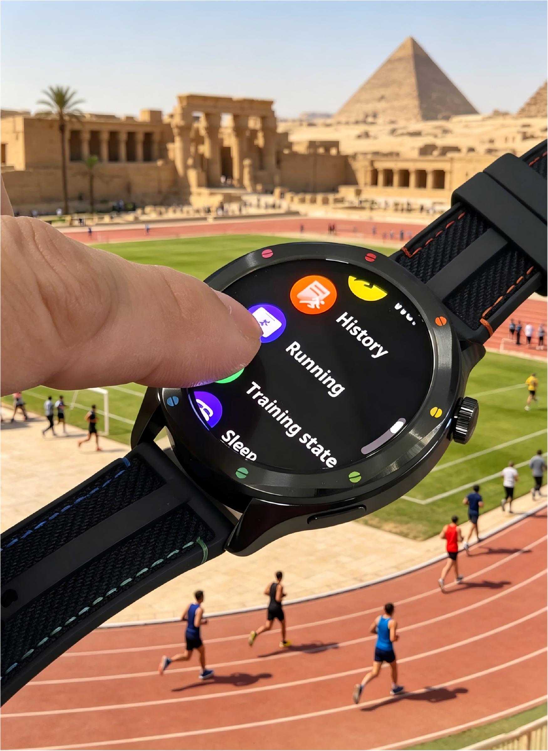 Xiaomi Watch S4 Rainbow Men's Round Smart Watch, High Precision Health Sensor, 24/7 Heart Rate & Sleep Monitor, Multi-Sport Modes Nylon Strap Fitness Smartwatch