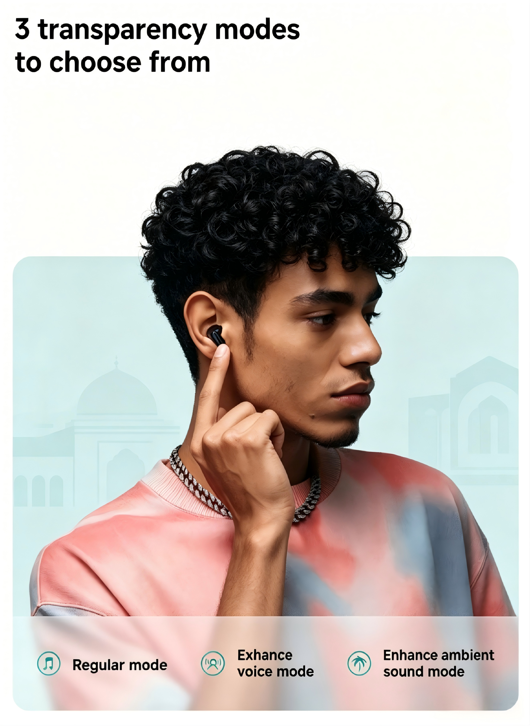 Redmi Buds 6 Wireless Bluetooth Earbuds, Active Noise Cancelling Earphones with 42H Long Battery Life