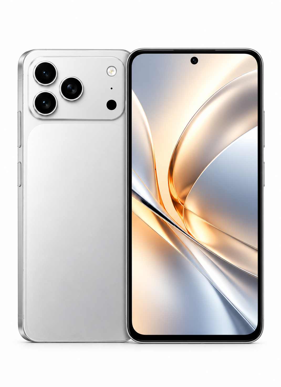 هاتف CCIT T17 برو ماكس 5G، شاشة 6.8 بوصة HD+ بتقنية In-Cell، أندرويد 15، ذاكرة 16 جيجابايت + 1 تيرابايت، بطارية 6000 مللي أمبير - أبيض