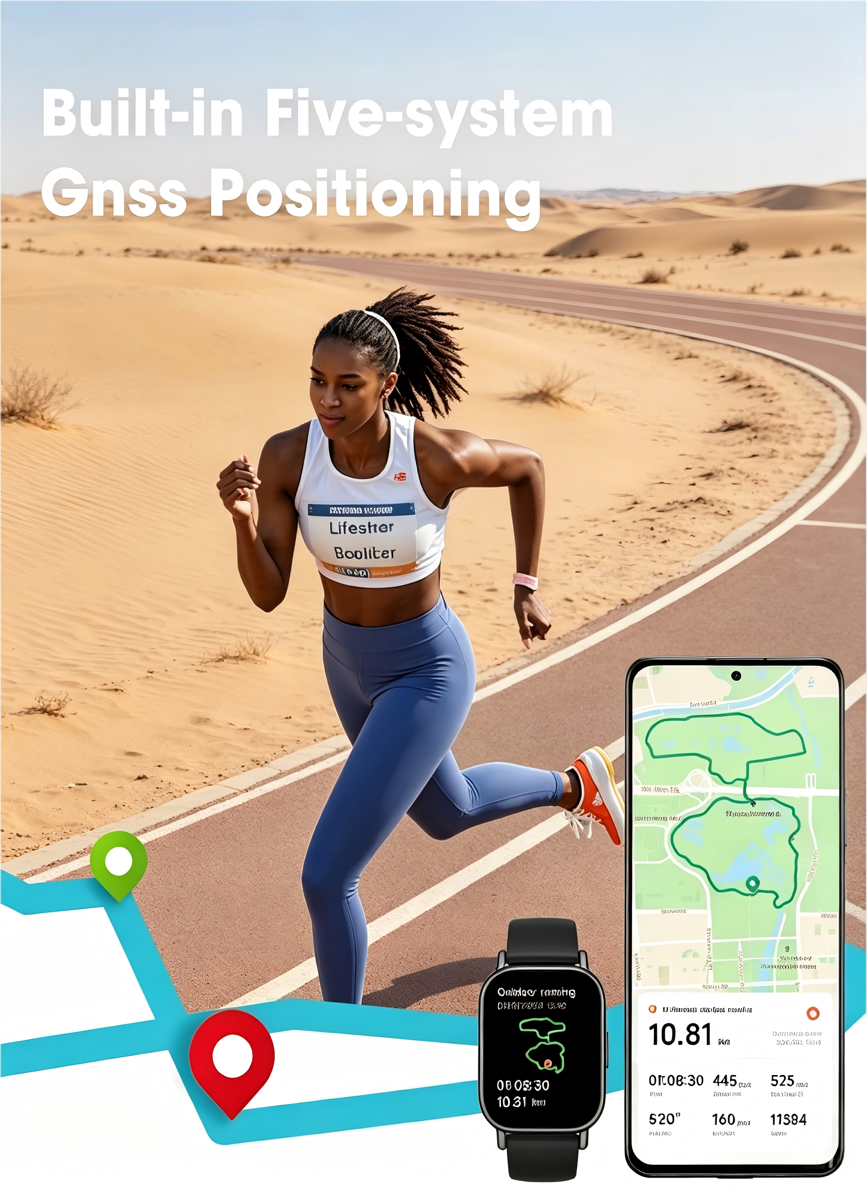 Redmi Watch 5 Lite Smart Watch, 5ATM Waterproof Fitness Tracker with Built-in GNSS, 18 Days Long Battery Life