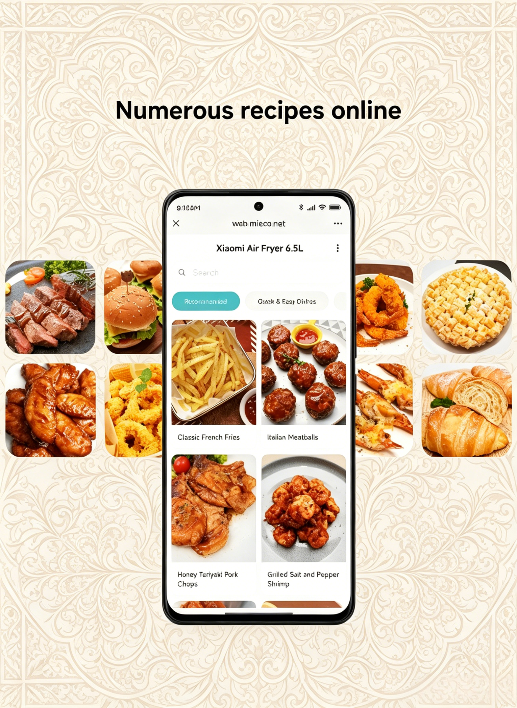 Xiaomi 6.5L Large Capacity Smart Air Fryer, Flip-Free Healthy Low-Fat Oil-Free Cooker