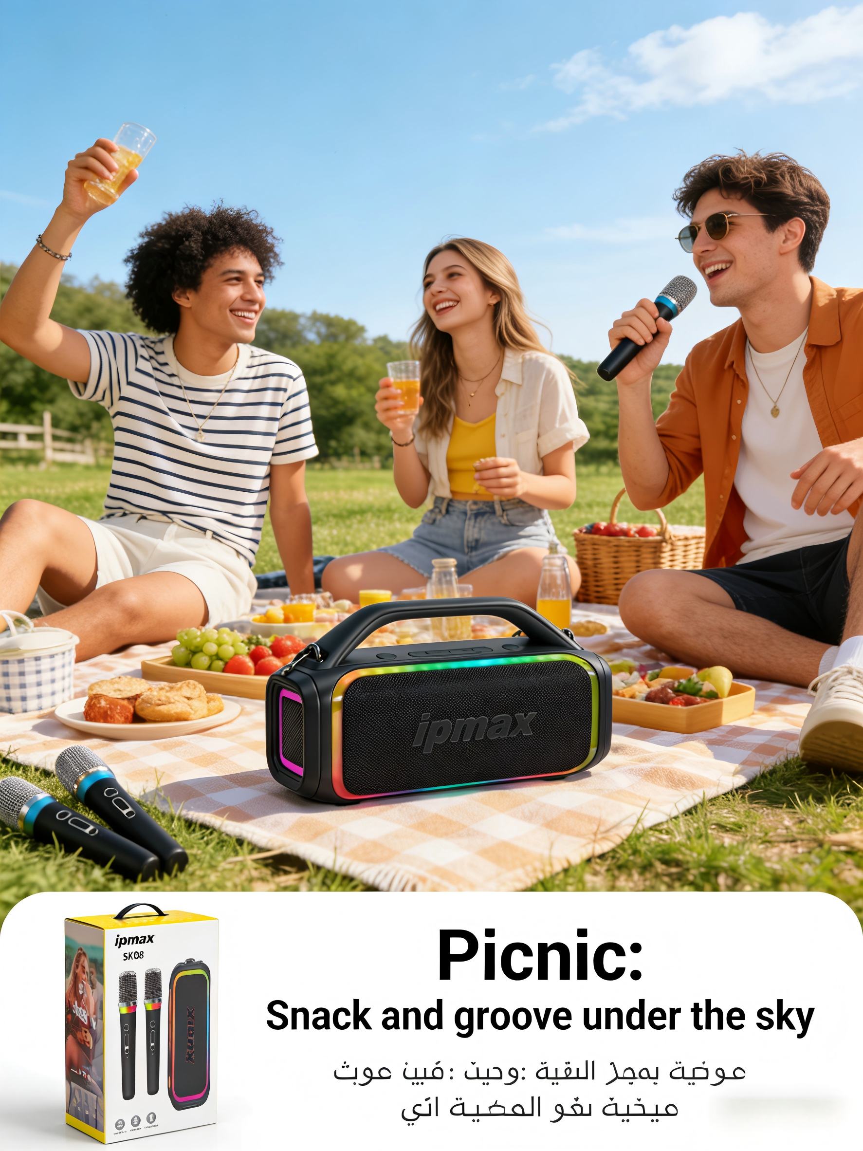 Ipmax SK08 Bluetooth speakers