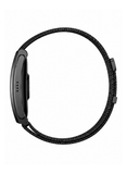 Smart Bracelet – Ultra-Light 23.8g Metal Body with Nylon Strap | 5–7 Days Battery | 1ATM Water Resistant | Steps,-Black