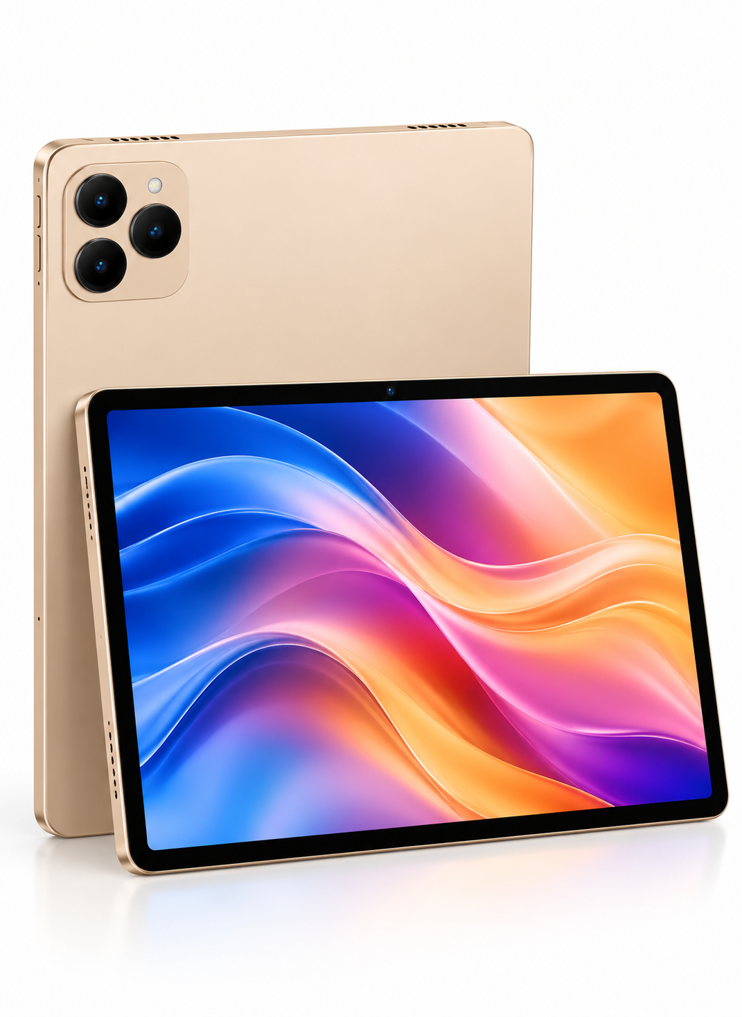 جهاز تابلت CCIT Tab 16 Pro+ بشاشة 10.1 بوصة من نوع In-Cell LCD، نظام أندرويد 15، ذاكرة 16 جيجابايت + 1 تيرابايت، بطارية 10000 مللي أمبير، كاميرا 8 ميجابكسل + 13 ميجابكسل - لون ذهبي
