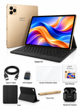 جهاز تابلت CCIT Tab 16 Pro+ بشاشة 10.1 بوصة من نوع In-Cell LCD، نظام أندرويد 15، ذاكرة 16 جيجابايت + 1 تيرابايت، بطارية 10000 مللي أمبير، كاميرا 8 ميجابكسل + 13 ميجابكسل - لون ذهبي