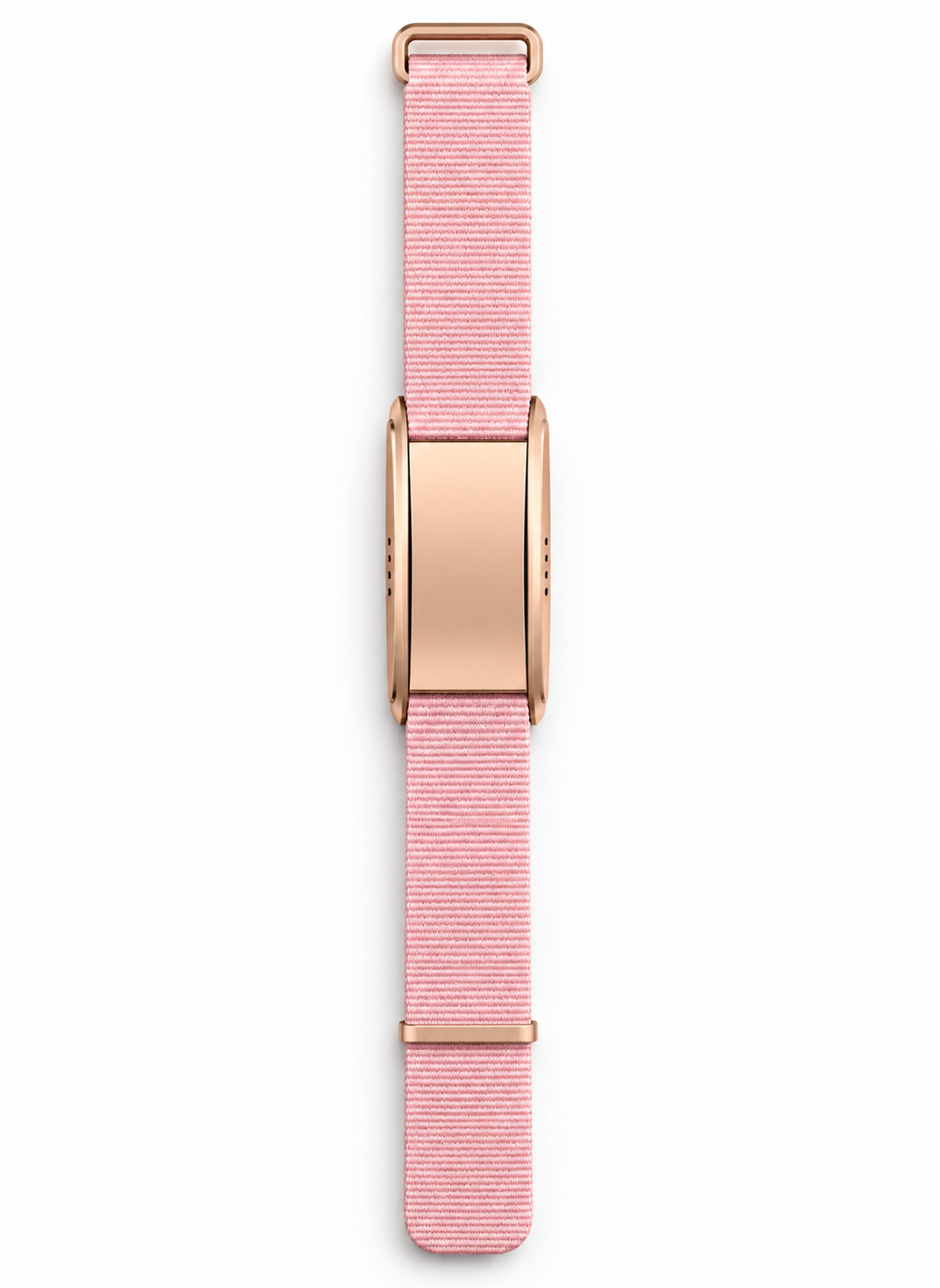 Smart Bracelet – Ultra-Light 23.8g Metal Body with Nylon Strap | 5–7 Days Battery | 1ATM Water Resistant | Steps, Sleep & Call Alerts | iOS & Android-pink
