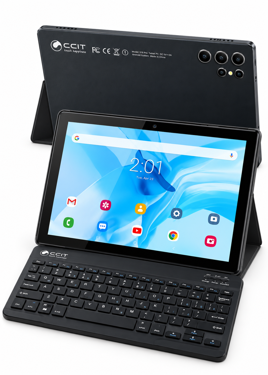 جهاز CCIT S19 Pro بشاشة 10.1 بوصة، ذاكرة وصول عشوائي (RAM) 4/8 جيجابايت، وسعة تخزين 32/256/512 جيجابايت