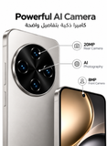 CCIT Find X9 بشاشة 6.6 بوصة Full HD، نظام أندرويد 16، ذاكرة 8 جيجابايت + 512 جيجابايت، كاميرا ذكاء اصطناعي 20 ميجابكسل، بطارية 6000 مللي أمبير - فضي