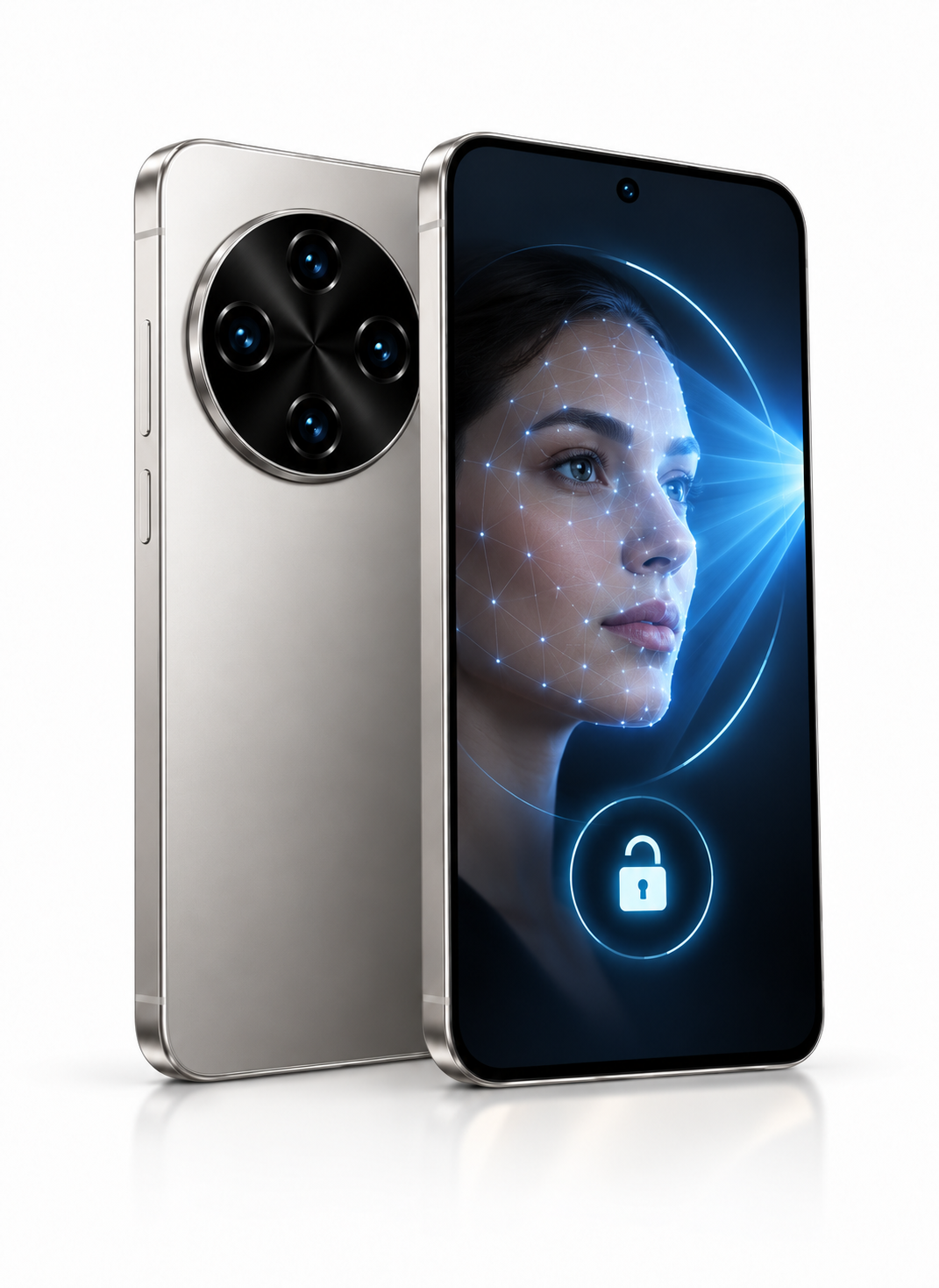 CCIT Find X9 بشاشة 6.6 بوصة Full HD، نظام أندرويد 16، ذاكرة 8 جيجابايت + 512 جيجابايت، كاميرا ذكاء اصطناعي 20 ميجابكسل، بطارية 6000 مللي أمبير - فضي