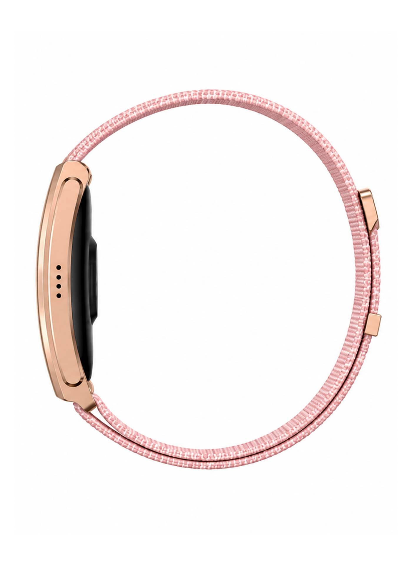 Smart Bracelet – Ultra-Light 23.8g Metal Body with Nylon Strap | 5–7 Days Battery | 1ATM Water Resistant | Steps, Sleep & Call Alerts | iOS & Android-pink