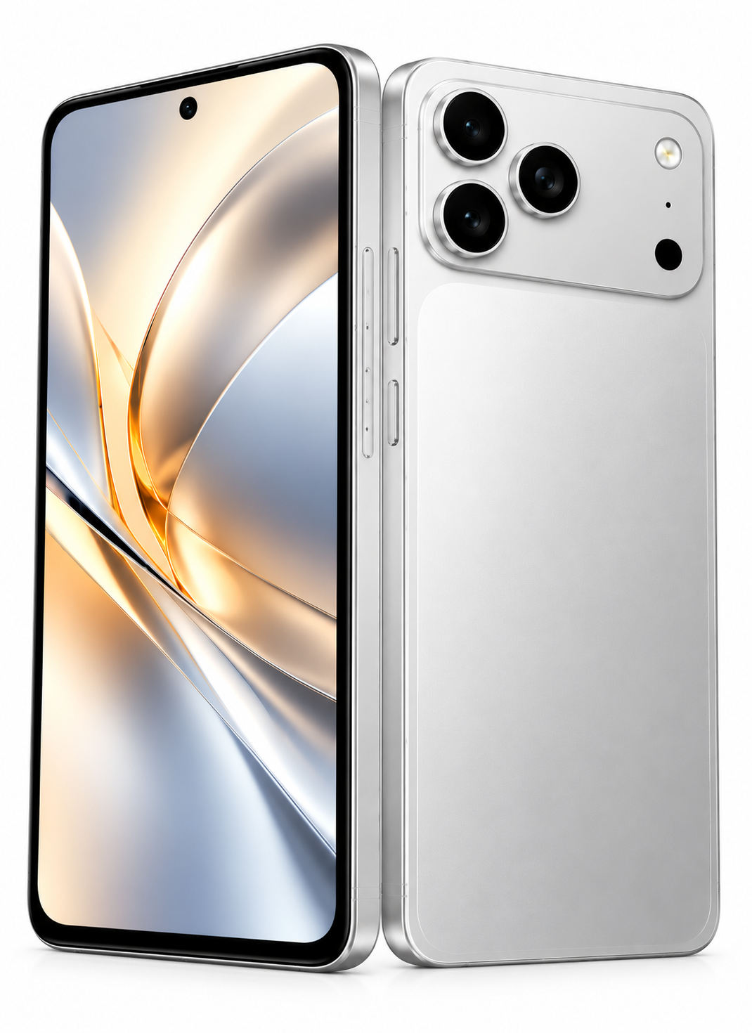 هاتف CCIT T17 برو ماكس 5G، شاشة 6.8 بوصة HD+ بتقنية In-Cell، أندرويد 15، ذاكرة 16 جيجابايت + 1 تيرابايت، بطارية 6000 مللي أمبير - أبيض