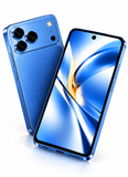 CCIT T17 Pro Max 5G شاشة HD+ مقاس 6.8 بوصة بتقنية In-Cell، نظام أندرويد 15، 16 جيجابايت + 1 تيرابايت، 6000 ملّي أمبير/ساعة - أزرق